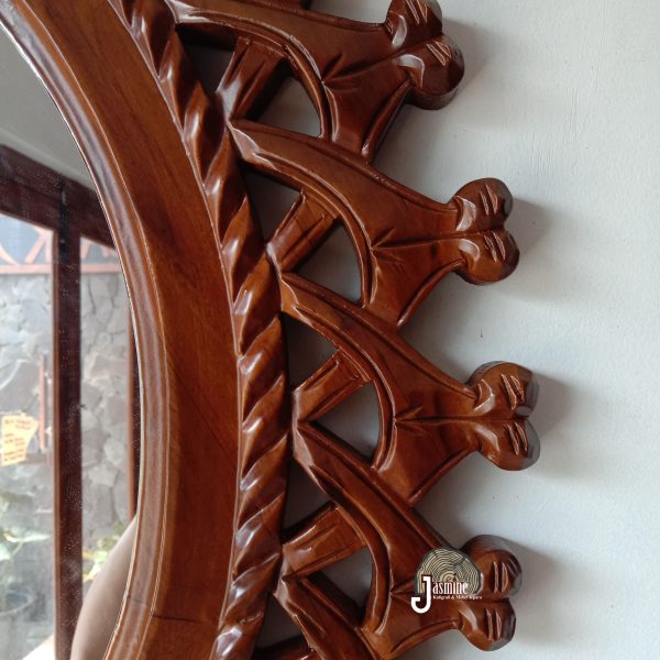 Cermin Hias Dinding Ukir Jati Jepara | Wall Decoration | Home Decoration - Gambar 3